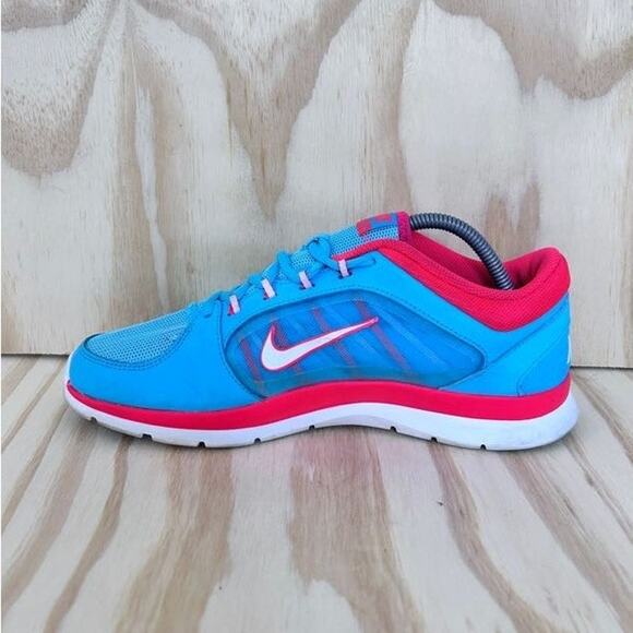 Nike - Flex Trainer 4 - Running Shoes - Blue/Pink - Women's - 10 - 643083-400 - Picture 4 of 9